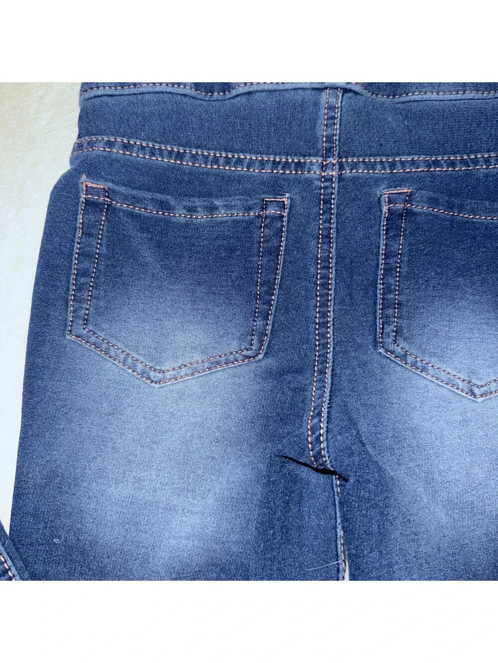 Justice Fashion Dark Blue Skinny Stretch Denim Jeans Girls Size 12 Casual